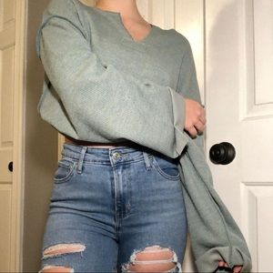 Urban Outfitters muted green sweater